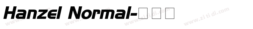 Hanzel Normal字体转换